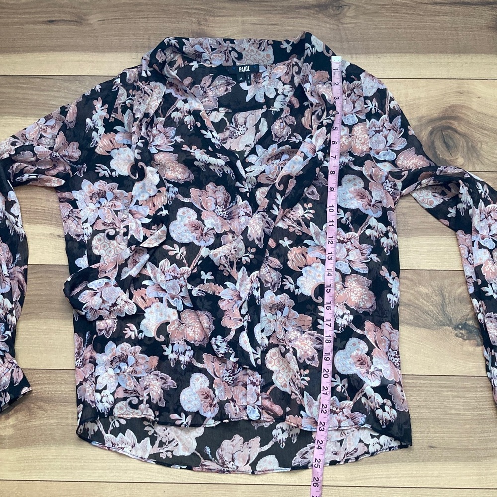 PAIGE Kirstie Silk Floral Blouse - Picture 7 of 10